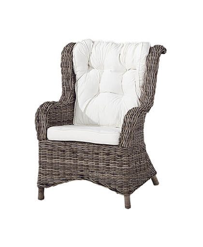 Wingchair kubu grå inkl dyna