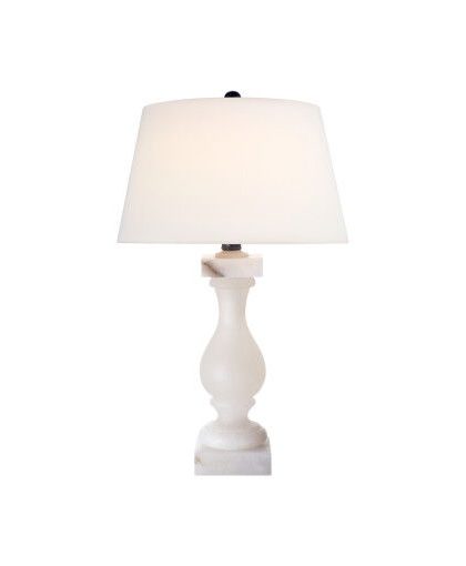 Balustrade bordslampa alabaster