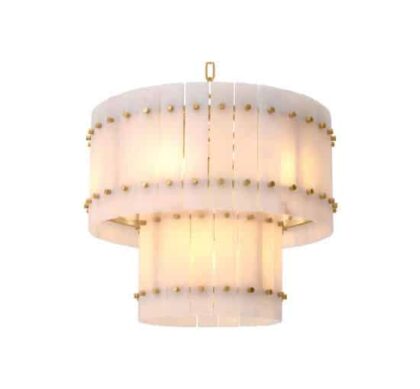 Ruby taklampa alabaster