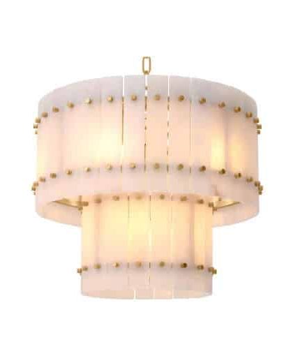 Ruby taklampa alabaster