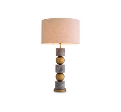 Levy bordslampa grå marmor