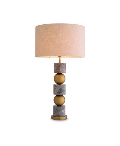 Levy bordslampa grå marmor