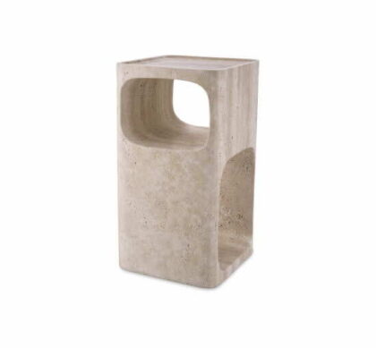 Adler sidobord travertine