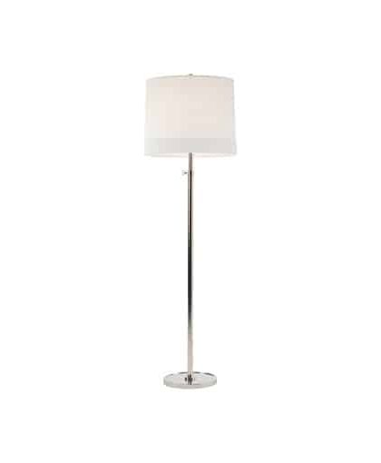 Simple golvlampa silver/linne