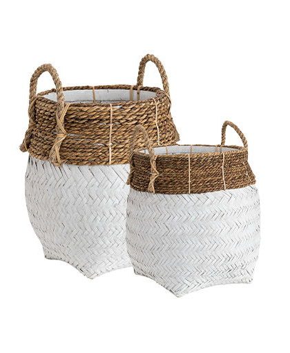 Davao förvaringskorgar vit 2-set
