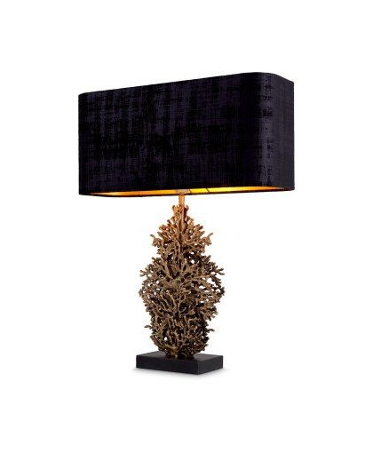 Corallo bordslampa antik mässing