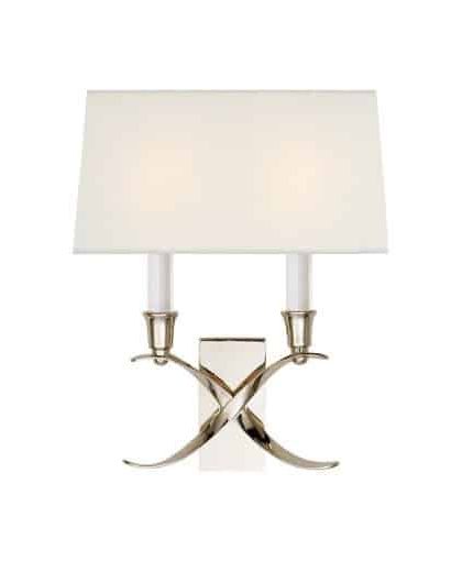 Cross Bouillotte vägglampa nickel S