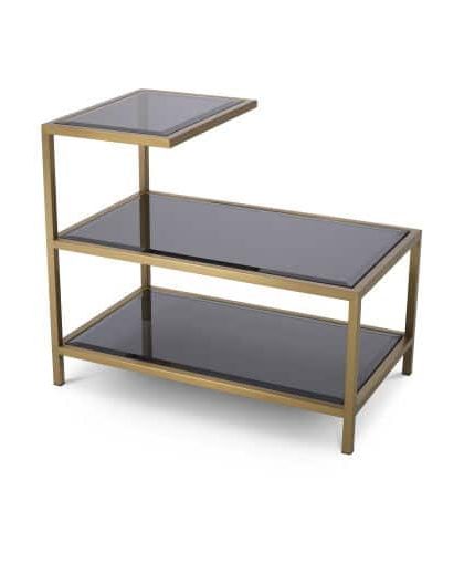 Octava sidobord mässing/svart