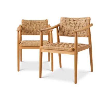 Coral Bay matstol natural teak 2-set