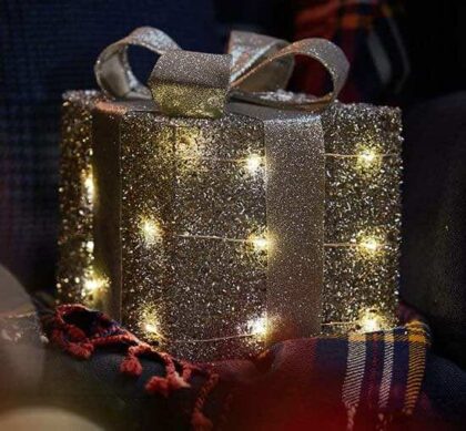 Trevor paket LED juldekoration silver