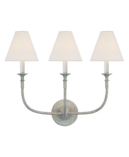 Piaf vägglampa trippel grå