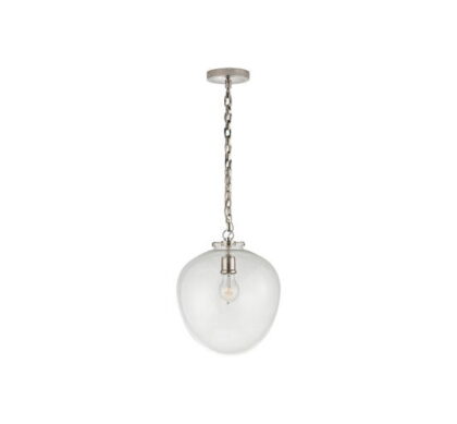 Katie Acorn takpendel nickel/klarglas