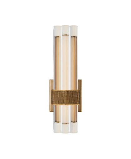 Fascio 14 Asymmetric vägglampa antik mässing