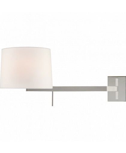 Sweep vägglampa höger nickel