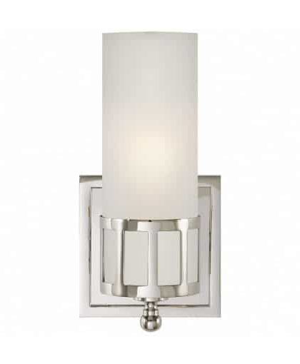 Openwork vägglampa nickel