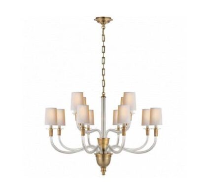 Vivian takkrona dubbel antik mässing