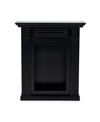 Warren öppen spis modern black
