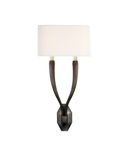Ruhlmann vägglampa dubbel brons