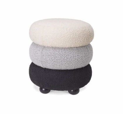 Tulum pall bouclé monochromatic