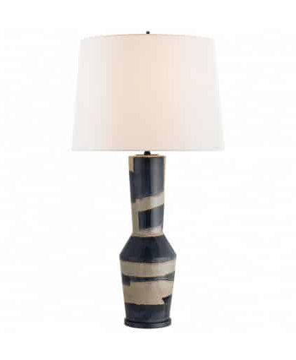 Alta bordslampa sand/svart
