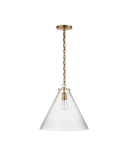Katie Conical takpendel antik mässing/glas