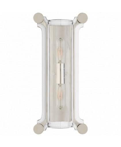 Chirac Tall vägglampa nickel