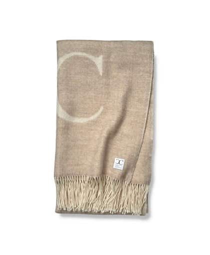 Signature pläd beige