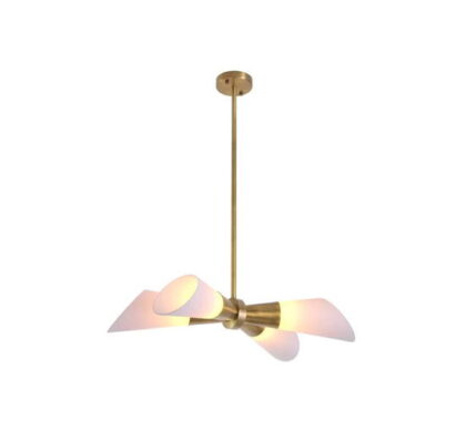 Papillon taklampa mässing