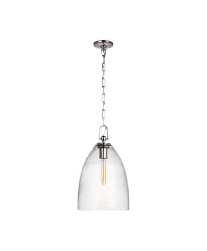 Andros takpendel nickel/klarglas L