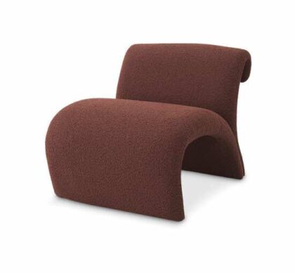 Vignola stol bouclé rouge