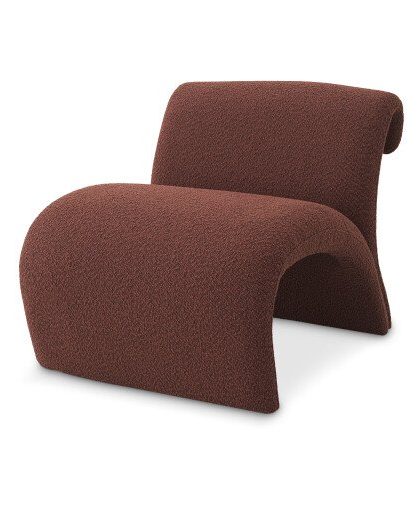 Vignola stol bouclé rouge