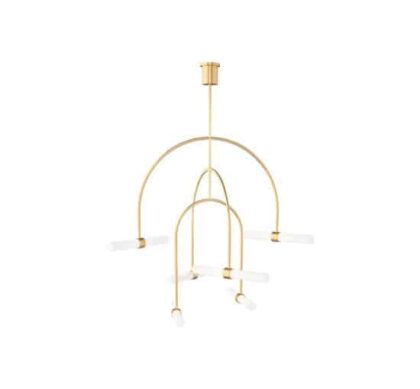 Calumn 6L takkrona mässing