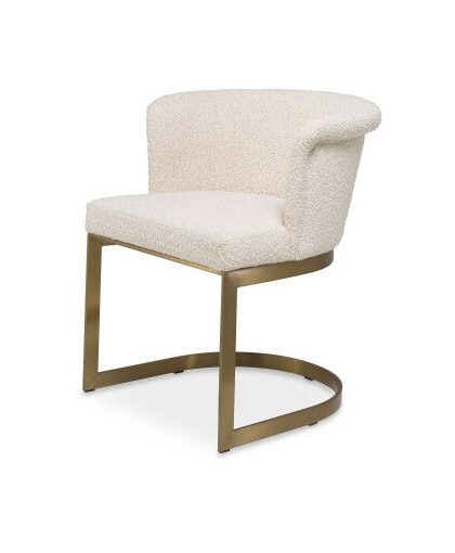 Bofinger matstol bouclé cream