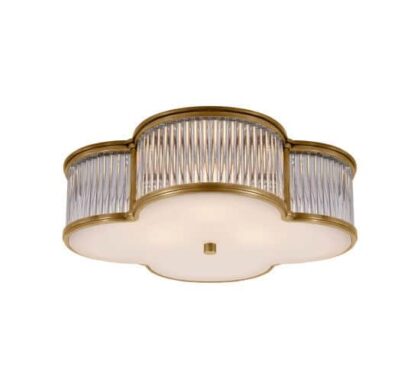 Basil 17 plafond mässing/klarglas