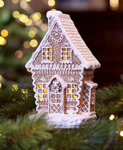 Bakewell pepparkakshus juldekoration