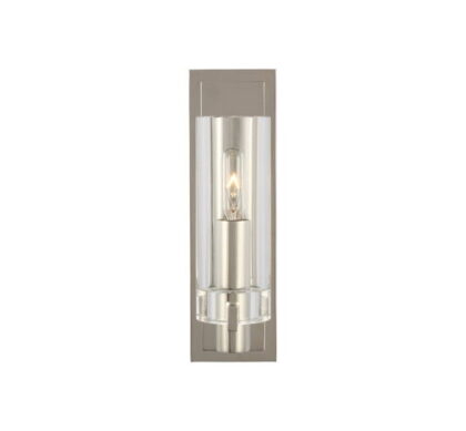 Sonnet Petite vägglampa nickel/klarglas
