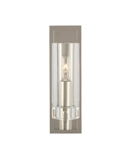 Sonnet Petite vägglampa nickel/klarglas