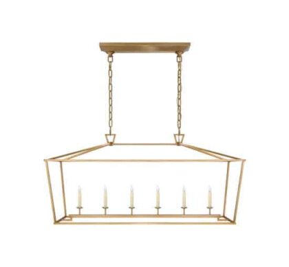 Darlana taklampa linjär mässing L