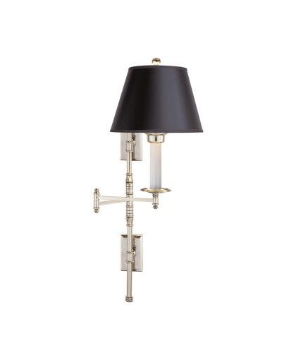 Dorchester vägglampa nickel/svart