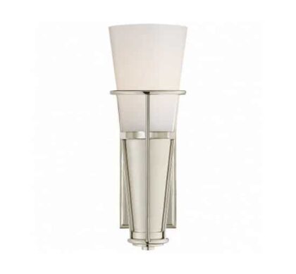 Robinson vägglampa nickel/vit