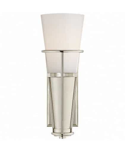Robinson vägglampa nickel/vit
