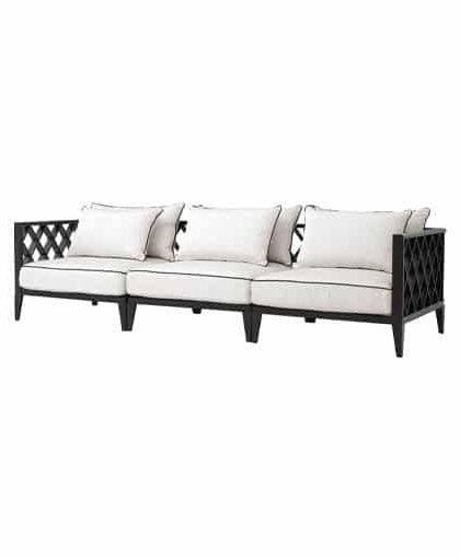 Ocean Club soffa 3-sits svart