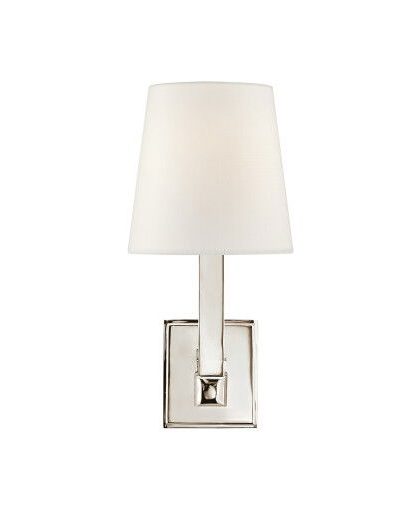 Square Tube vägglampa nickel