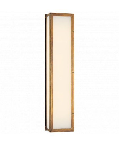 Mercer Long vägglampa antik mässing