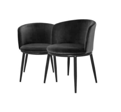 Filmore matstolar cameron black 2-pack