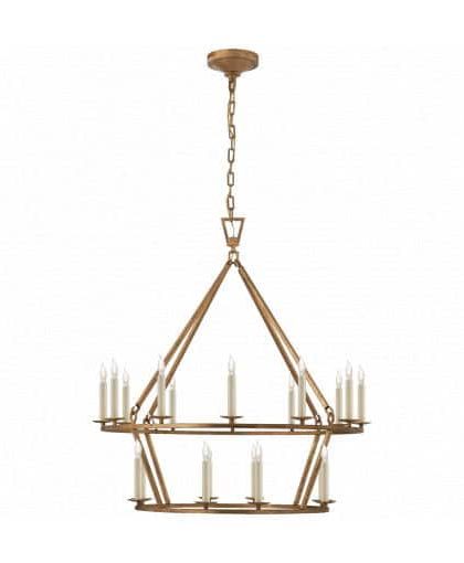 Darlana taklampa dubbel Gilded Iron M