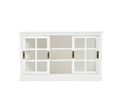 Seethrough skåp classic white