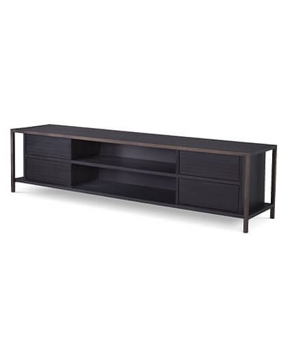 Wilmot mediabänk charcoal grey
