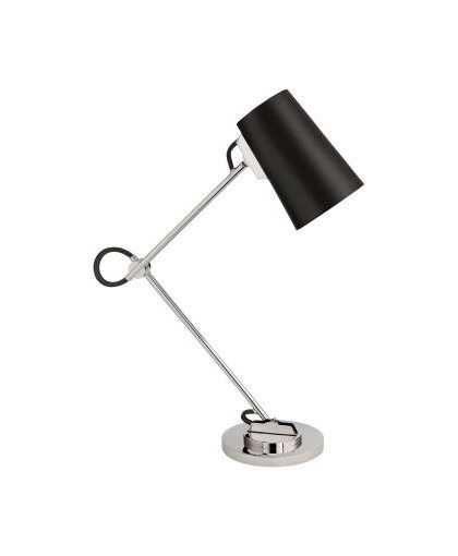 Benton skrivbordslampa justerbar nickel/mörkbrun