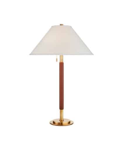 Garner bordslampa mässing/brun